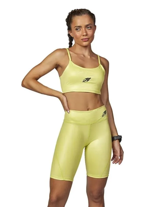 Conjunto Bermuda e Top Mormaii Cirrê Amarelo