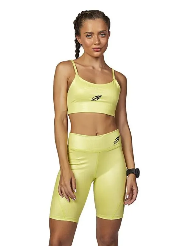 Conjunto Bermuda e Top Mormaii Cirrê Amarelo