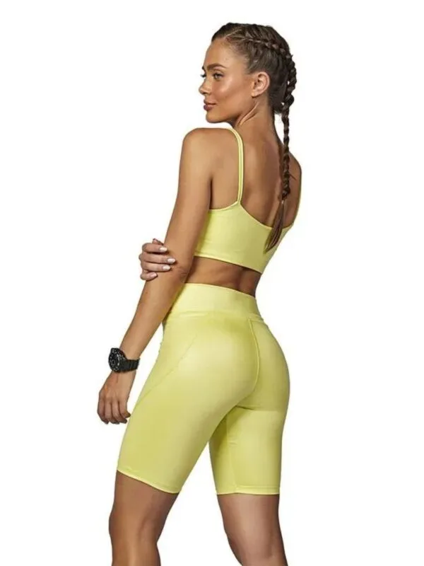 Conjunto Bermuda e Top Mormaii Cirrê Amarelo